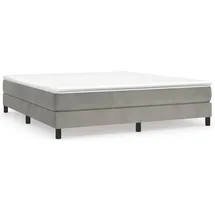 vidaXL Boxspringbettgestell 160 x 200 cm Hellgrau