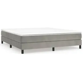 vidaXL Boxspringbettgestell 160 x 200 cm Hellgrau