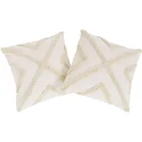 LeGer Home by Lena Gercke Kissenbezug Sidonie 40 x 40 cm Beige