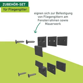 WINDHAGER Einhängewinkel 18 x 18 cm Schwarz