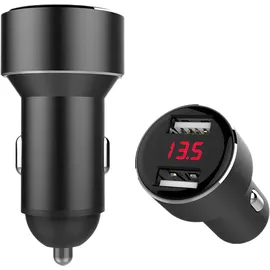 IWH USB-Ladegerät DUAL mit Spannungsanzeige 12,0 - 24,0 V