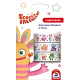 Schmidt Spiele 46317 Sorgenfresser, 3 Dekotapes, 3er Set (3x8m), Blisterkarte