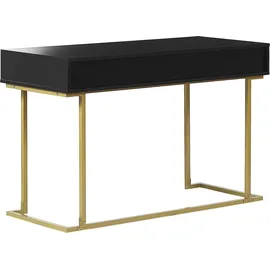 Beliani Konsolentisch 120 x 40 x 75 Gelb/Gold
