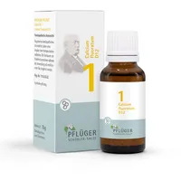 PFLÜGER Schüßler Salze Nr. 1 Calcium fluoratum D12 - 15g Globuli - Das Salz der Haut und des Bindegewebes - laktosefrei
