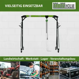 Trutzholm Werkstattkran Stahl 2400 - 3600 mm grün/schwarz