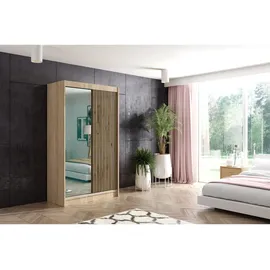 altdecor Kleiderschrank Vilan 120 x 215 x 61 cm Sonoma Eiche