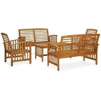 vidaXL 5-tlg Garten-Lounge-Set Massivholz Akazie