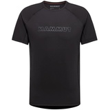Mammut Selun FL T-Shirt Mens Logo Wander-Shirt, Schwarz, L