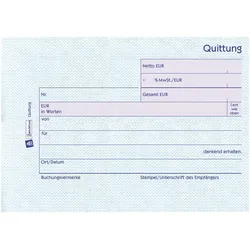 Avery Zweckform Quittung - 50 Blatt - A6