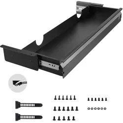 VEVOR Untertisch Schublade mit Regal Unterbau Schreibtisch 840x240x107mm 1-Fach