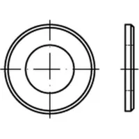 Industrial Quality Supplies DIN 125 Flache Scheibe Stahl B