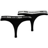Puma Damen Strings - Iconic, Soft Cotton Modal Stretch, Vorteilspack Schwarz S