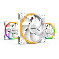 be quiet! LIGHT WINGS WHITE 140mm PWM | 3er-Pack Gehäuselüfter