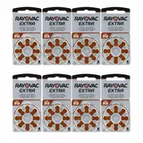 64x Rayovac Extra 312 PR41 Zink-Luft Hörgerätebatterien 1,45V