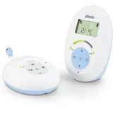 Alecto DBX-112 - DECT Babyphone mit Full ECO-Modus und Display, weiß/blau - Weiß/Blau