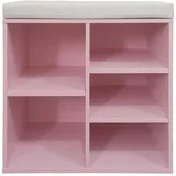 Hti-Living Katja 52 x 48 x 30 cm 5 Regalfächer rosa