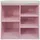 Hti-Living Katja 52 x 48 x 30 cm 5 Regalfächer rosa