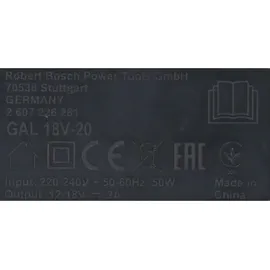 Bosch Ladegerät GAL 18V-20 Professional - 2607226281