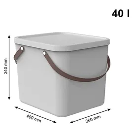 Rotho Aufbewahrungsbox Albula 43,5 x 36,5 x 47,6 cm 4-tlg. weiß