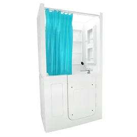AcquaVapore Seniorendusche und Sitzwanne Kombination Wanne mit Tür S08D-A-L 68x110x205cm