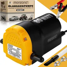 monzana Ölabsaugpumpe elektrisch 12V Kunststoff 5 l/min rot