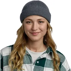 Buff  Mütze Ervin Merino Hat Beanie  in Grau, Einheitsgrösse