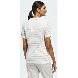 adidas ULTIMATE365+ STRIPE POLOSHIRT, GESTRICKT - White