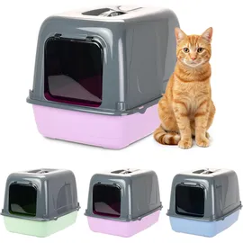 Ferplast Katzentoilette Clear Cat 10 36 x 47 x 35 cm Grün/Pink