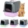 Ferplast Katzentoilette Clear Cat 10 36 x 47 x 35 cm Grün/Pink