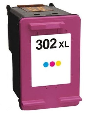 Druckerpatrone passend für HP F6U67AE 302XL Tintenpatrone color High-Capacity, 330 Seiten, Inhalt 8 ml für OfficeJet 3800 Series