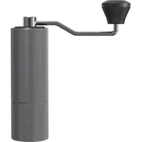 Cuisync Handkaffeemühle Aluminiumlegierung + ABS, Kapazität 20–30g, mit CNC-Edelstahl-Kegelmahlwerk – Innen einstellbare Stufen, Doppel-Lager-Positionierung, geeignet für French Press, Handmühle Geschenk, Farbe Gunmetal Gray, Modell KMDJ-A4