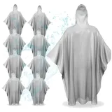 Outdoorn 30x Einweg Regenjacke & Regenponcho mit Kaputze - Regenjacke mit Kapuze - Universalgröße: transparent und wasserdicht