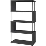 58 aufm Kessel Bücherregal 66 x 33 x 126 cm Anthrazit