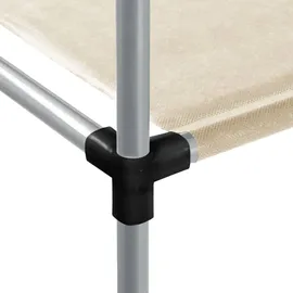 vidaXL Waschmaschinenregal Creme 87x55x90,5 cm Eisen