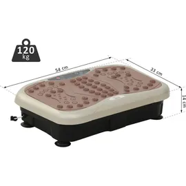 Homcom Vibrationsplatte schwarz/braun