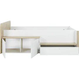 Gami Stauraumbett MATIS 125 x 80 x 207 cm Holz beige