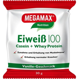 MEGAMAX Eiweiß 100 Vanille Pulver 30 g
