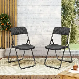 Sekey Campingstuhl 4er Set Schwarz