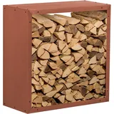 prima terra Kaminholzregal 78 x 35 x 78 cm edelrost