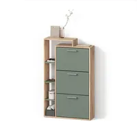 livinity® Ortello 80 x 128,3 x 24,2 cm 3 Schubladen / grün