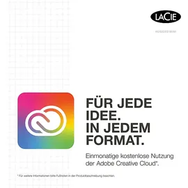 LaCie Rugged Mini 1 TB USB 3.0 silber/orange