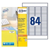 Zweckform Avery 46x11.1mm Weiß 25 Vel 84 Etiketten pro
