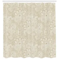 ABAKUHAUS Duschvorhang Henna 175 x 200 cm weiß