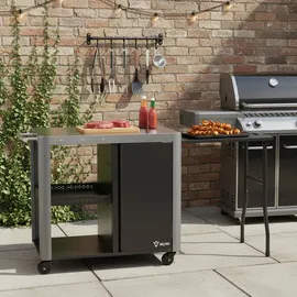 BBQ-Toro Grilltisch 95 x 50 x 80 cm Aluminium Silber