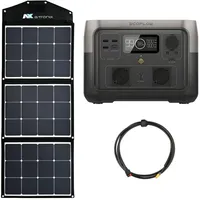 EcoFlow River 2 Max 512Wh Portable Powerstation mit 100W Solarmodul
