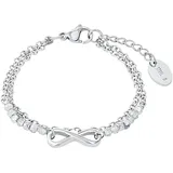 s.Oliver Mädchen Armband Edelstahl SILBER, 14