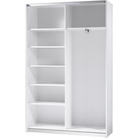 Pol-Power Schwebetürenschrank 125 x 195,5 x 38 cm weiß