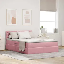 vidaXL Aufbewahrungsbett 140 x 200 cm Rosa