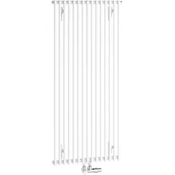 Kermi Design-Heizkörper „Pio®“ einlagig 200,4 × 45 cm in glanzsilber Metallic