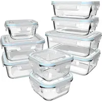 Frischhaltedose Glas 9-teiliges Set